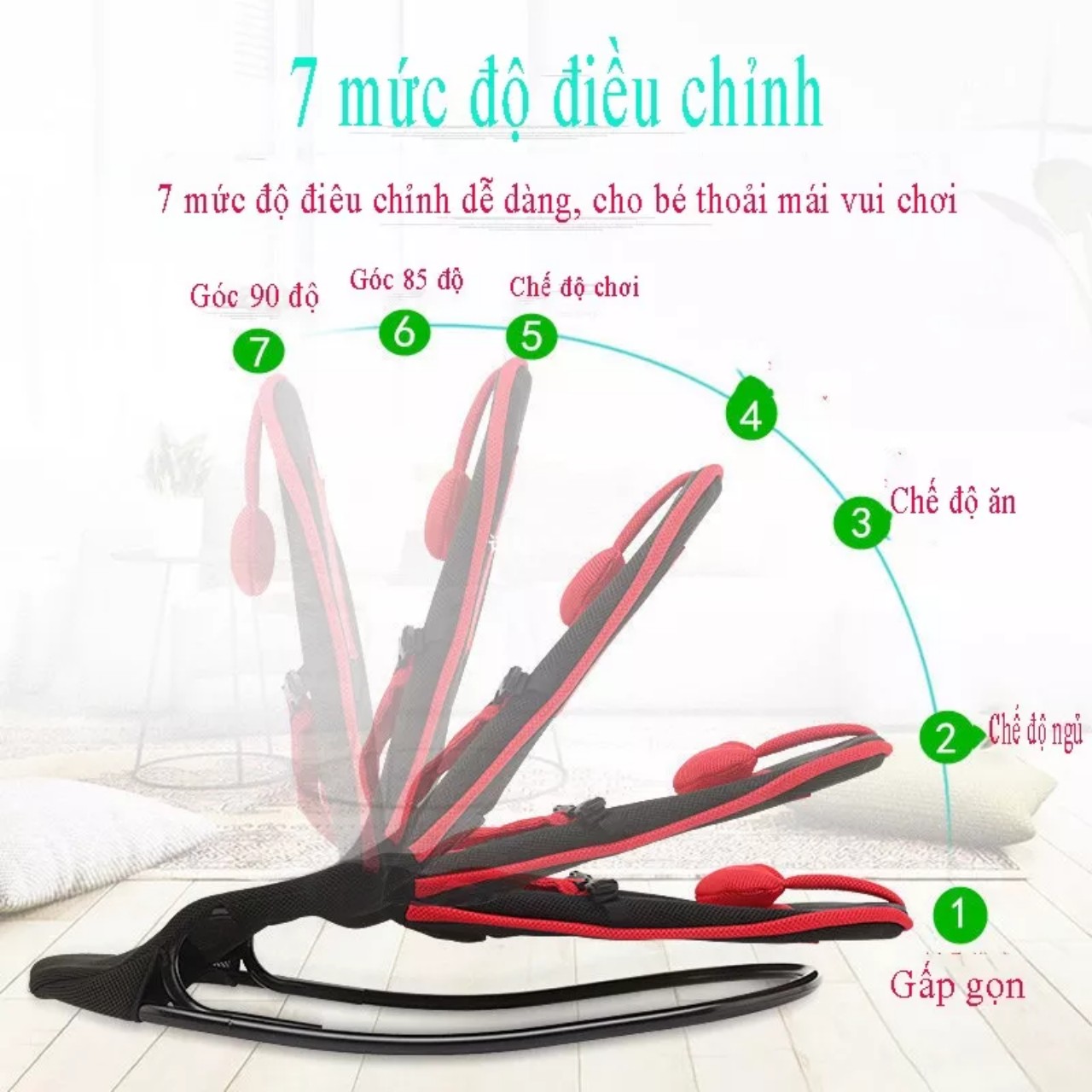 Sale Ghế Rung Nhún Cao Cấp Cho Bé - M3