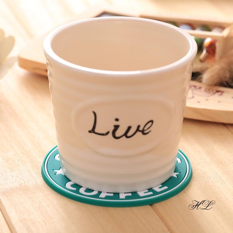 Combo 5 lót ly cao su chống trơn siêu bền starbuck