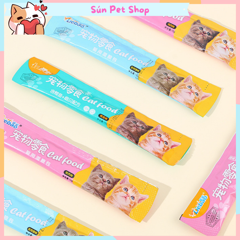 Combo 10 chiếc súp thưởng cho mèo giá rẻ Pet Snacks, Ciao, Shizuka, Cat Food