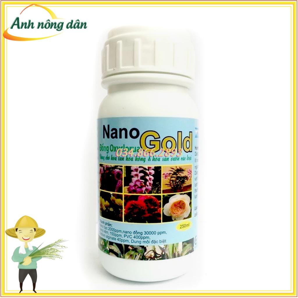 Nano Đồng Oxyclorua Nano GOLD chuyên trừ phấn trắng, thán thư, thối nhũn, đốm lá, rỉ sắt, sương mai, lở cổ rễ...