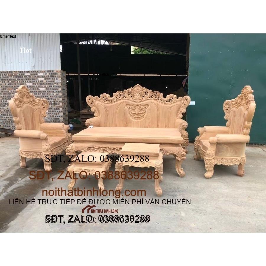 Bộ bàn ghế hoàng gia gỗ gõ đỏ