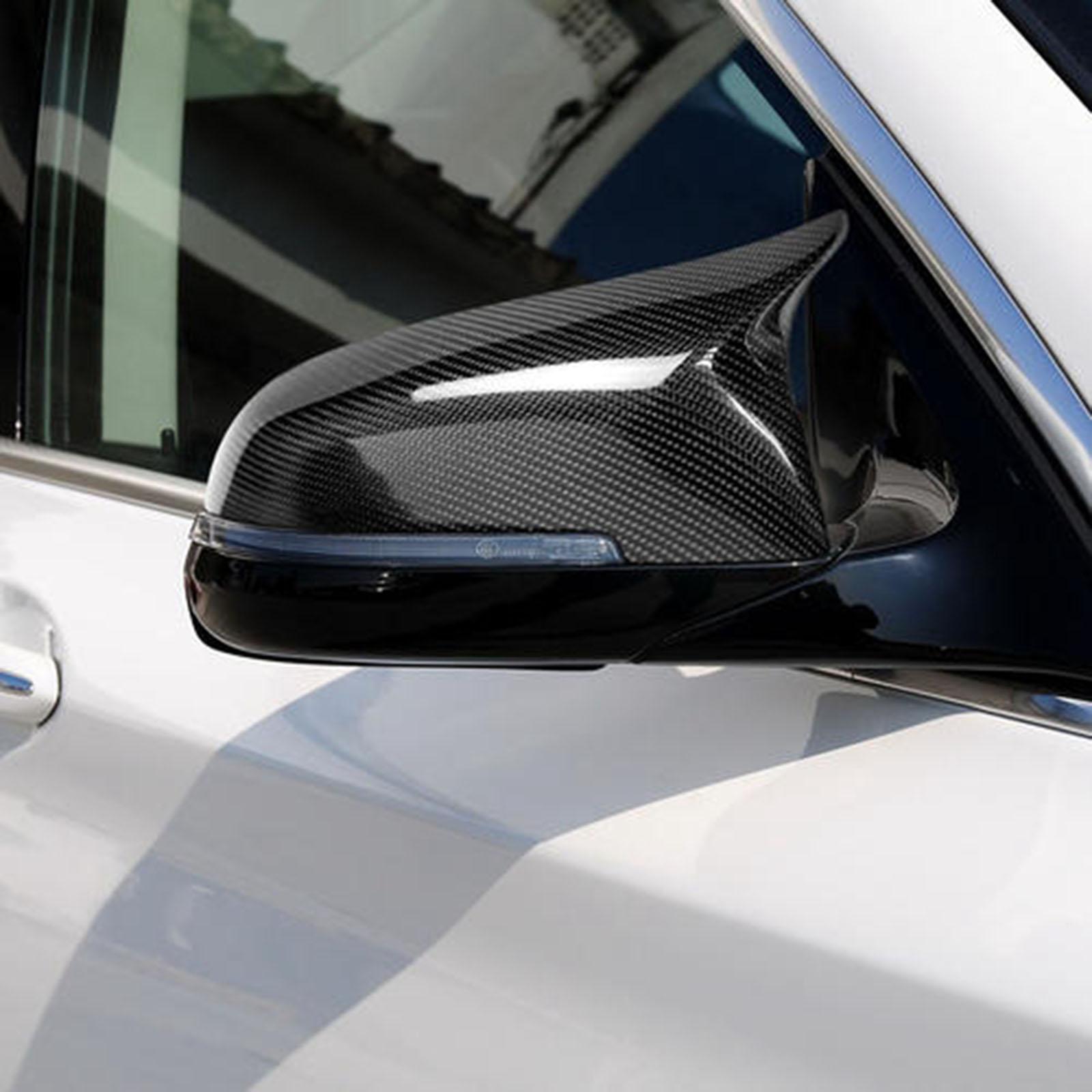 Hình ảnh 1 Pair of Carbon Fiber Rearview Mirror Cover Cap for  E84 F20 F21 F22 F30 F32 F33 F36 X1 M3, Protect Your Rearview Mirror From Damage.