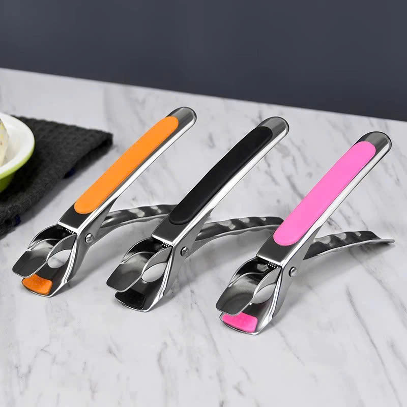 Dụng cụ kẹp gắp đồ nóng inox 304 với mút silicon chống trơn trượt