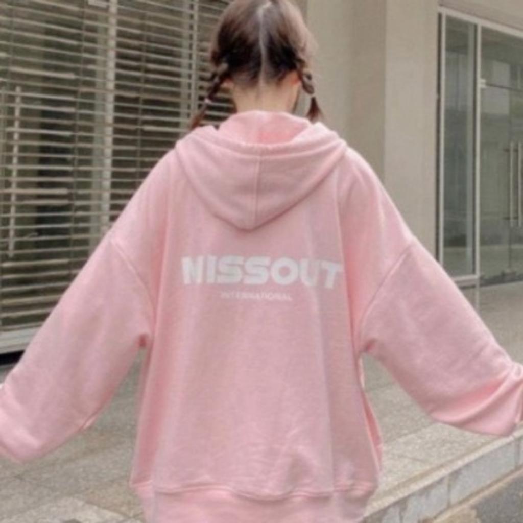 Hình ảnh Áo khoác nỉ nam nữ form rộng MISS jacket hoodie dây kéo ulzzang unisex hottrend Hàn Quốc mềm mịn rẻ đẹp