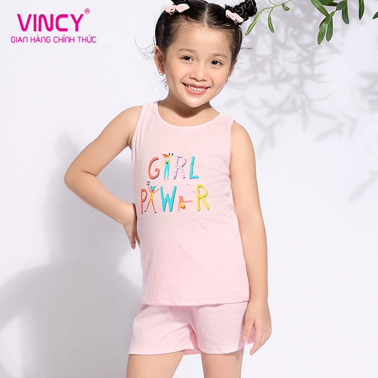 Bộ shorts thun bé gái Vincy KST030S11