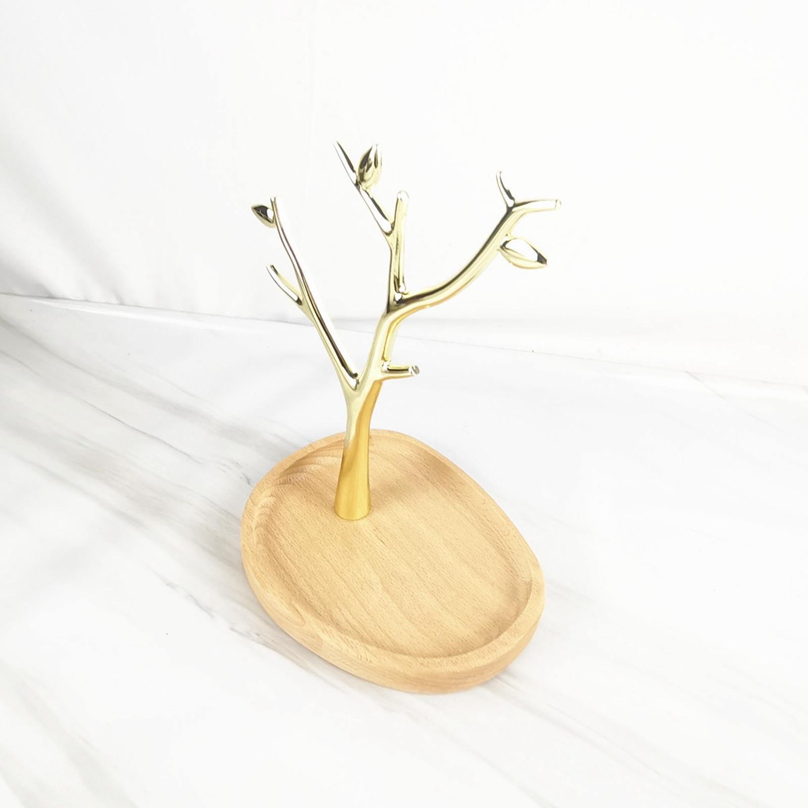 Tree Shape Jewelry Tray Earring Watch Display Holder Stand Stable Base for Woman