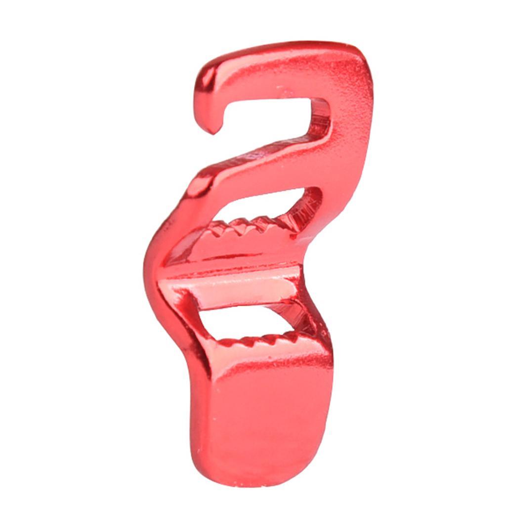 10Pcs Sturdy Hook Webbing Quick Release Buckle for Backpack Bag S Red