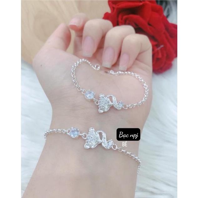 Lắc Tay Hồ Ly , Vòng Tay hồ ly cho nữ, Bạc Ta - Bạc Npj