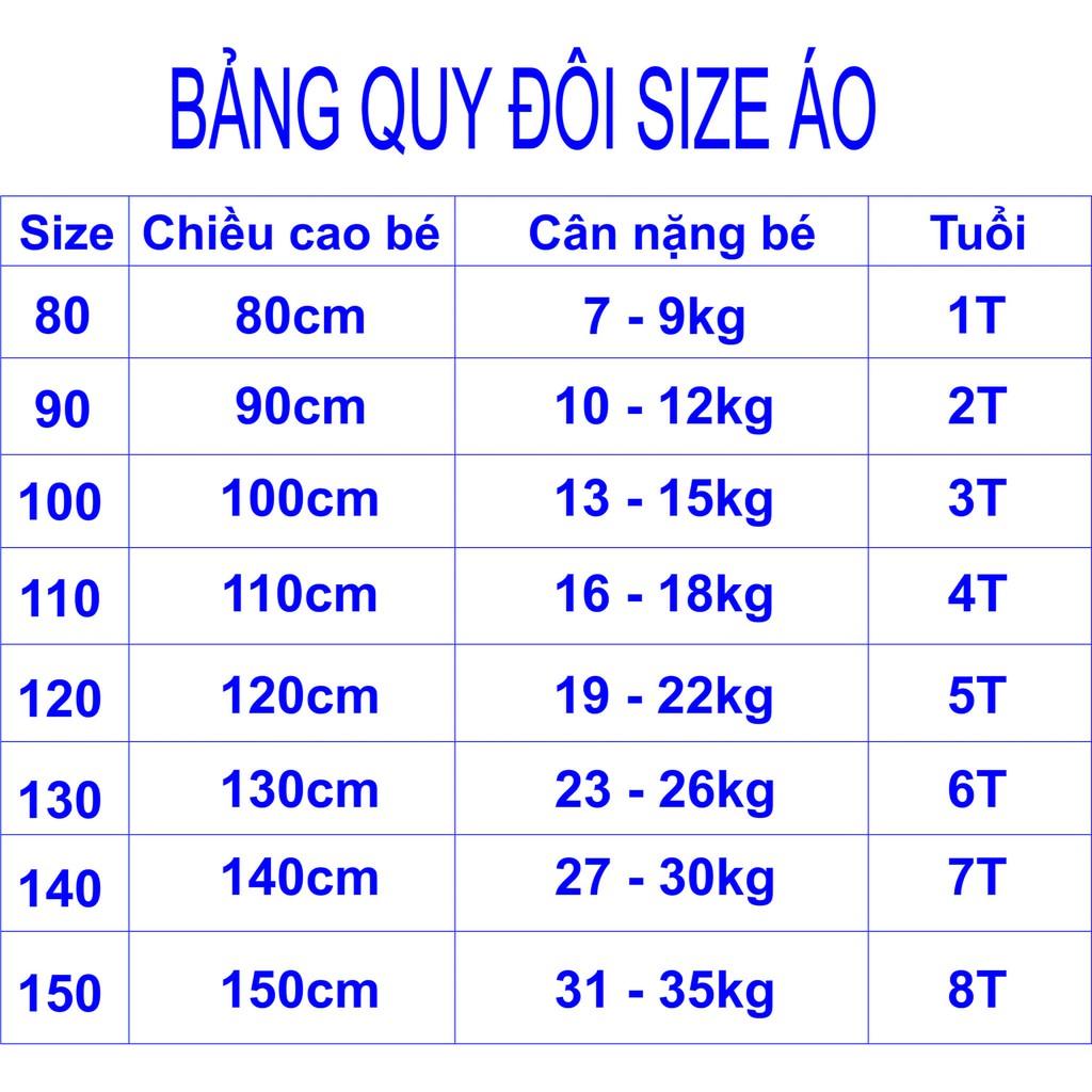 Áo thun trẻ em nam cotton 100% các màu : Mã 055
