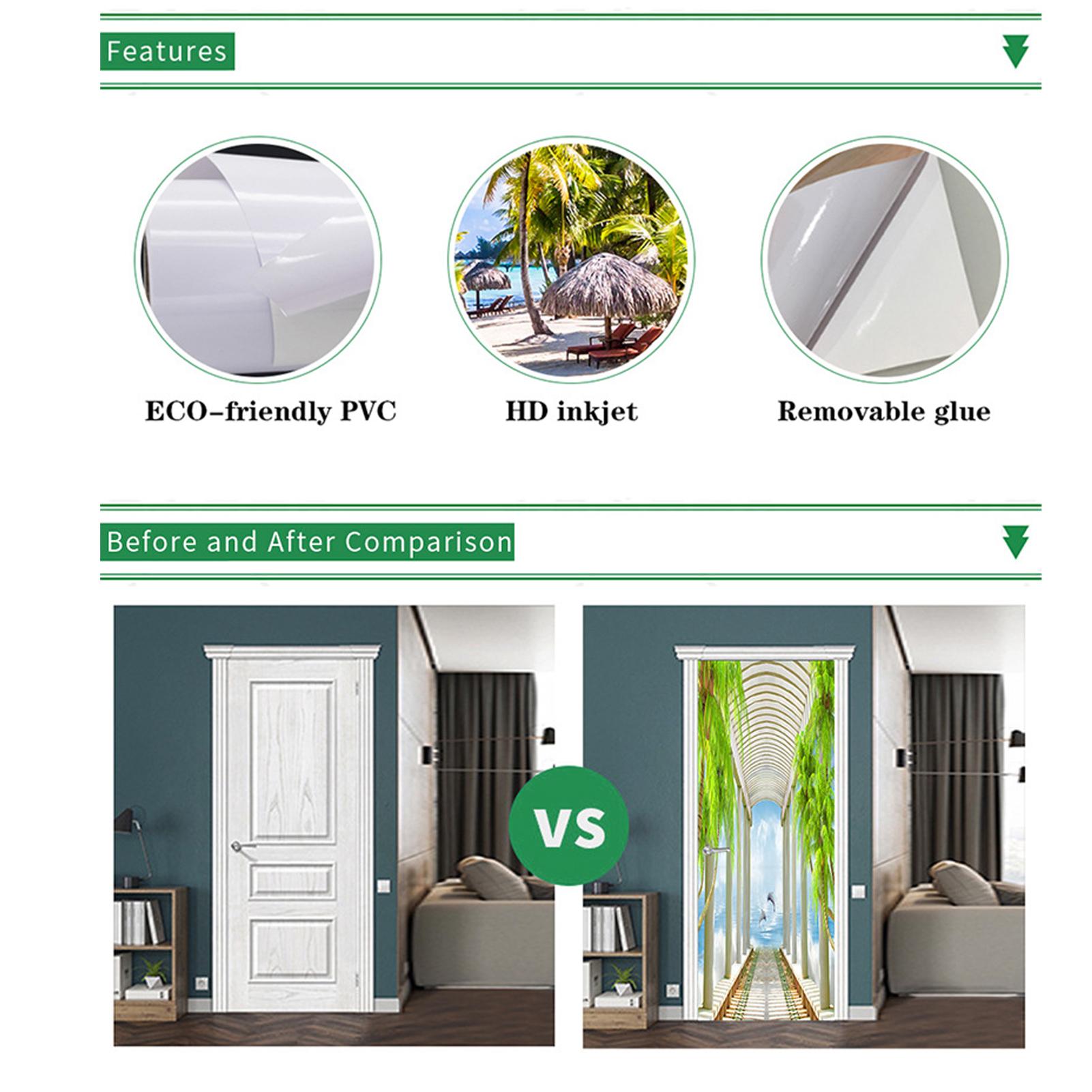 Decal dán tường 3D có thể tháo rời Vinyl