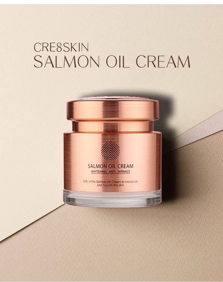 Kem Dưỡng Trắng Da Chiết Xuất Cá Hồi Salmon Oil Cream Cre8Skin 80g