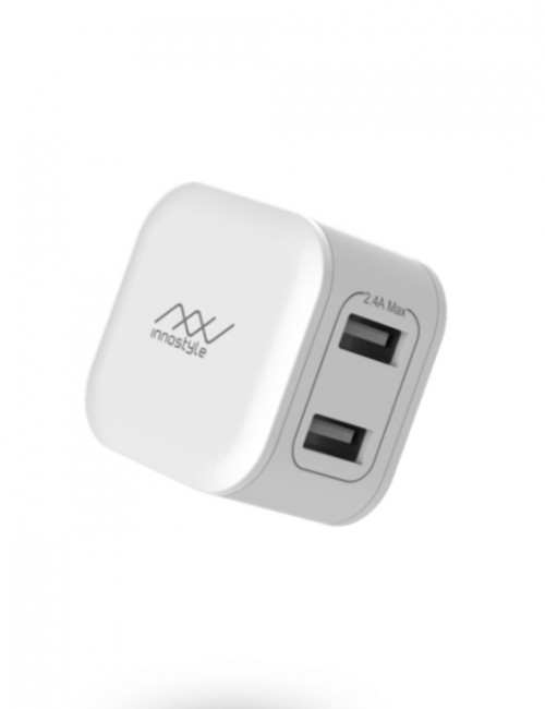 COMBO CÁP INNOSTYLE DURAFLEX 1.5M USB-A TO LIGHTNING + SẠC NHANH INNOSTYLE USB-A PD 12W Minigo (COMBO 1) - Hàng Chính Hãng