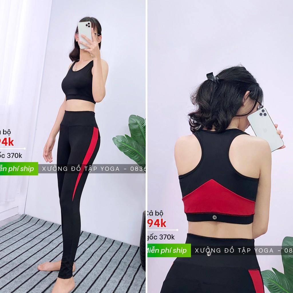 Ảnh thật 100% SALE SIÊU RẺ SET ĐỒ LỬNG TẬP Yoga, Gym, Aerobic - Bộ thể thao nữ lưng 3 lỗ LẺ SIZE S