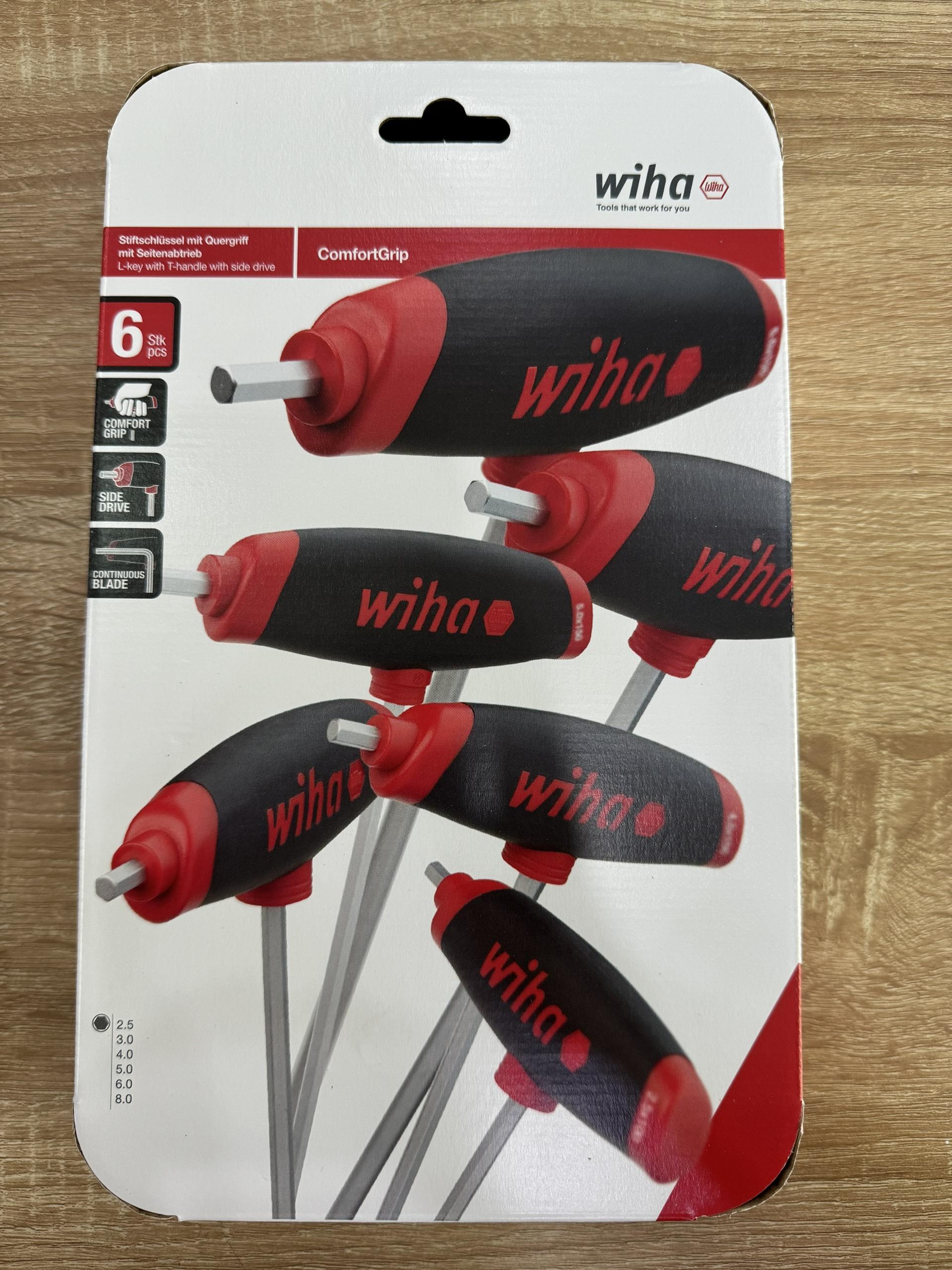Bộ tay vặn T 6 chi tiết Wiha 45620 hệ mét