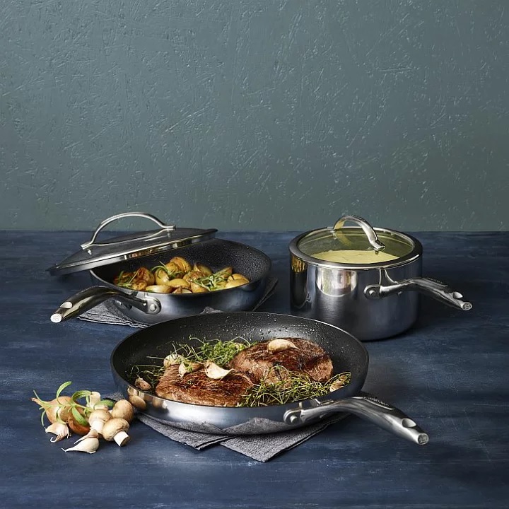 Chảo chống dính đáy từ Scanpan HaptiQ 24cm 6001002400, sản xuất tại Đan Mạch, bảo hành chống dính 3 năm