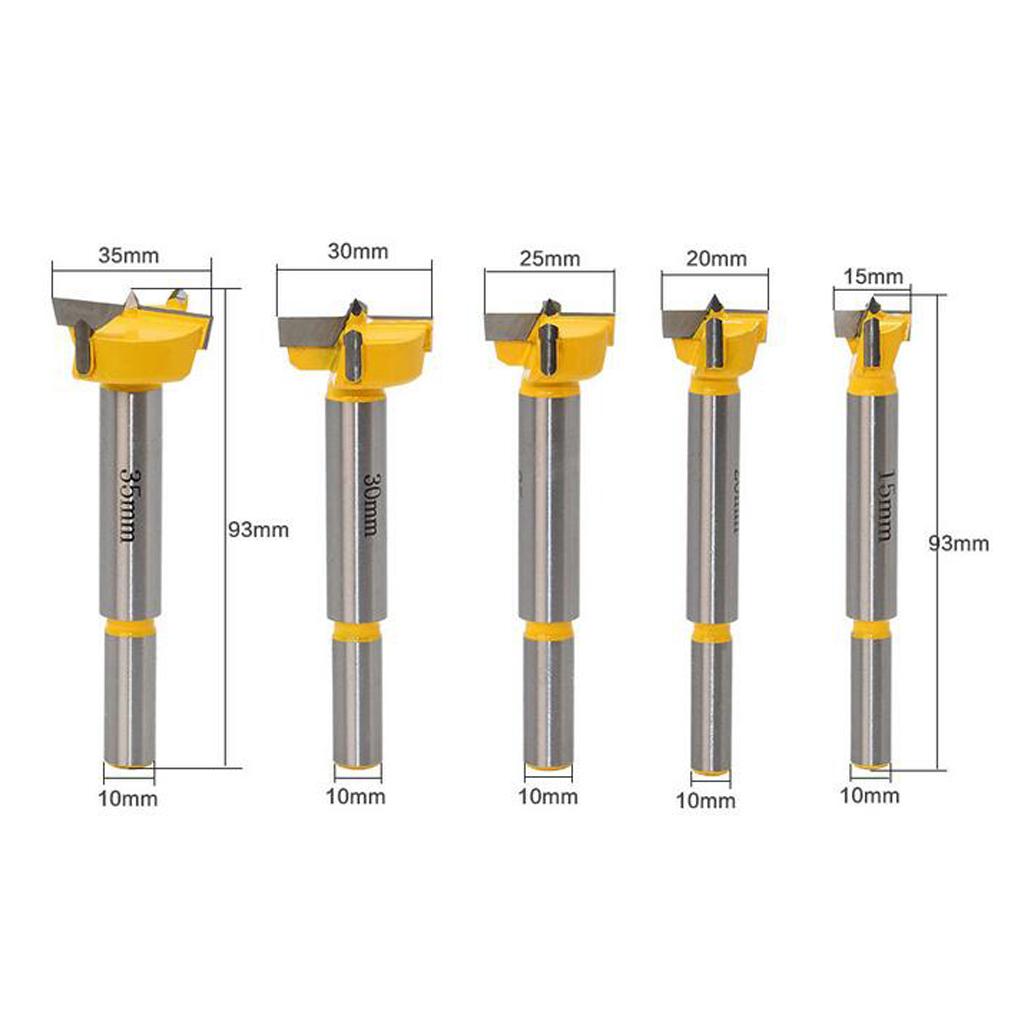 5pcs PROFESSIONAL   DRILL BIT SET WOODWORKING HOLE SAW   BITS