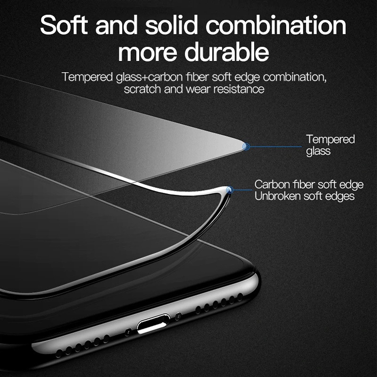 Miếng dán kính cường lực Full 3D cho iPhone 11 Pro Max / iPhone Xs Max - mỏng 0.23mm, Full màn 3D, Phủ Nano