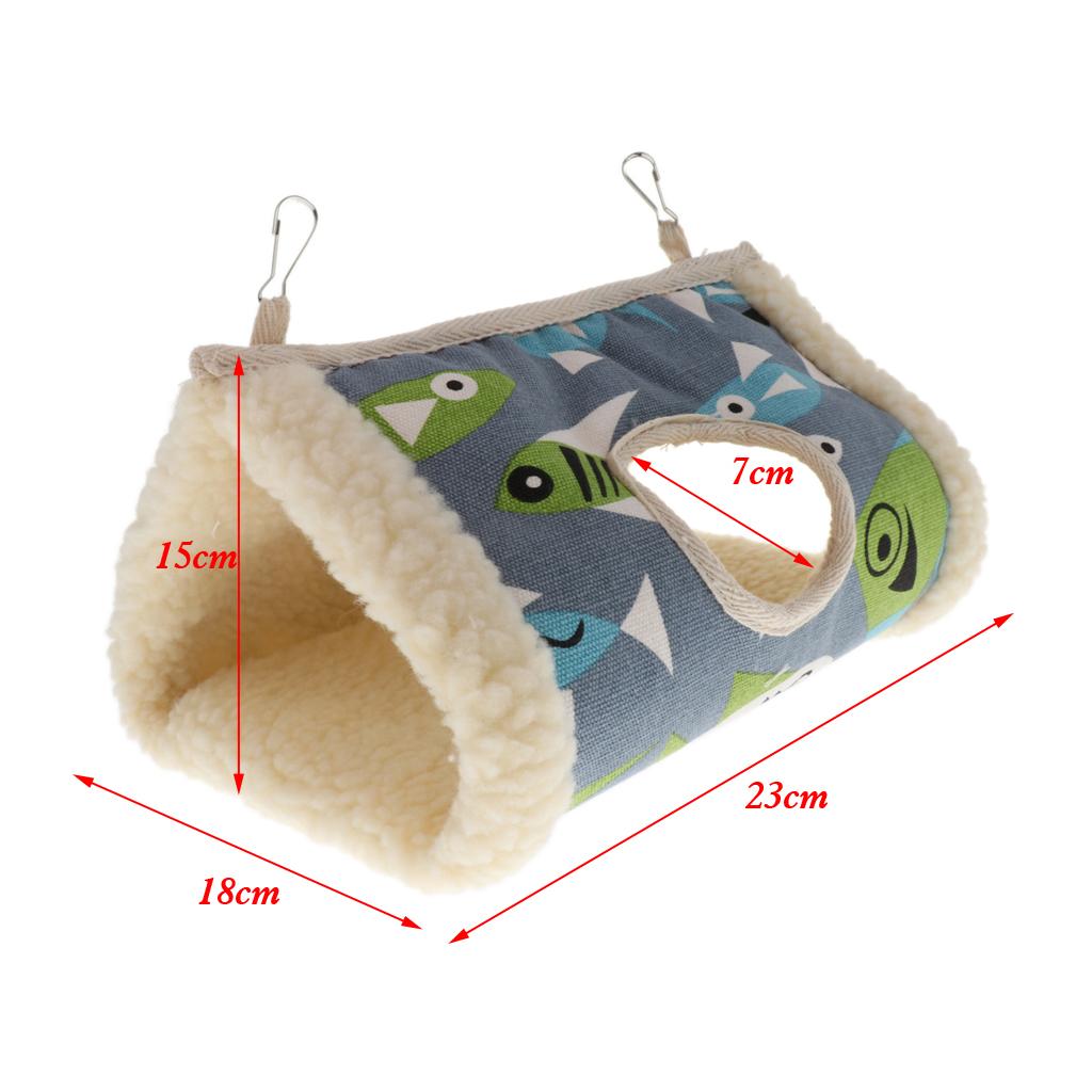 Tunnel Bird Hamster Hammock Hanging Nest Bed Small Animals Rat Ferret Toy