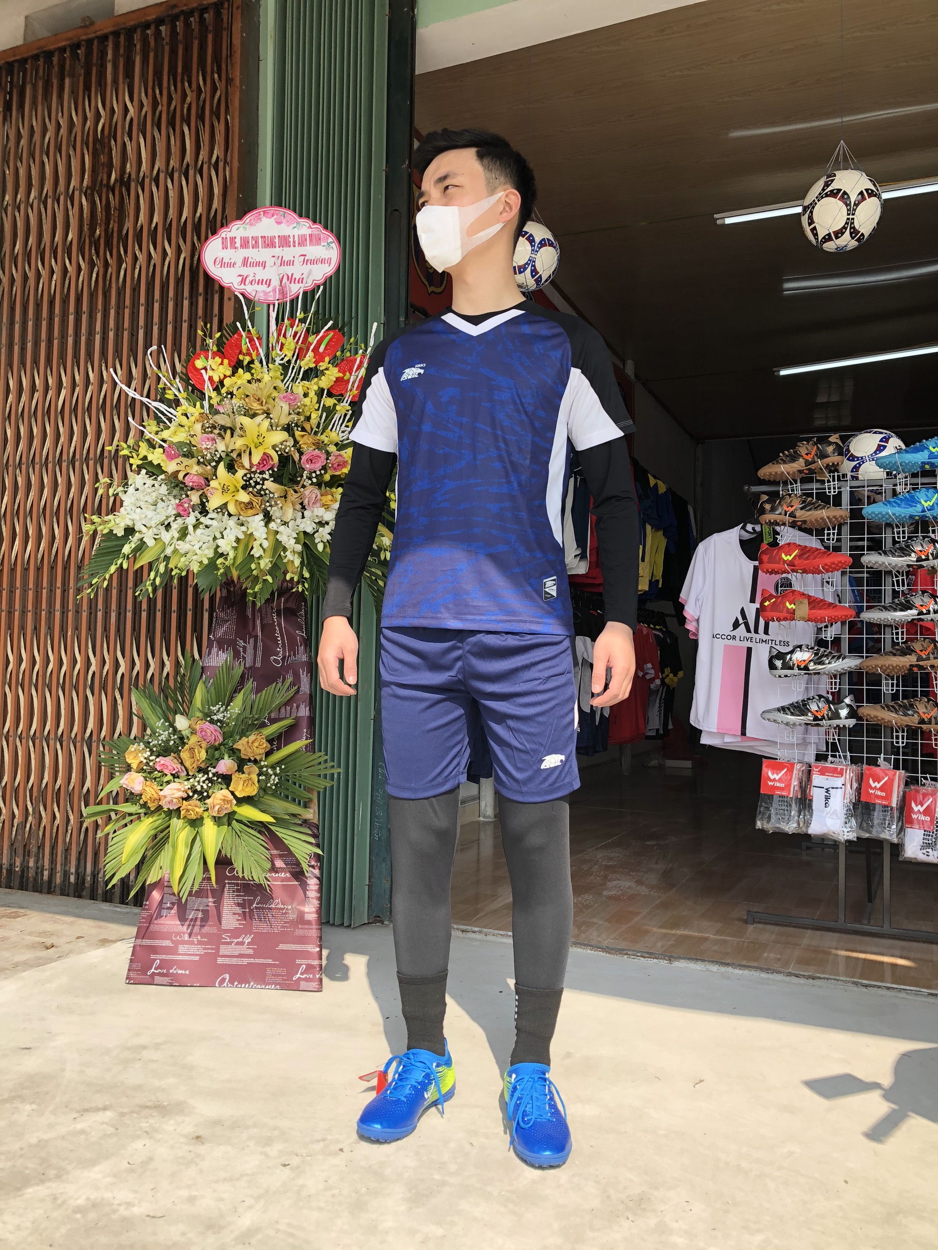 Bộ thể thao đá bóng chính hãng Riki Freedoom Xanh