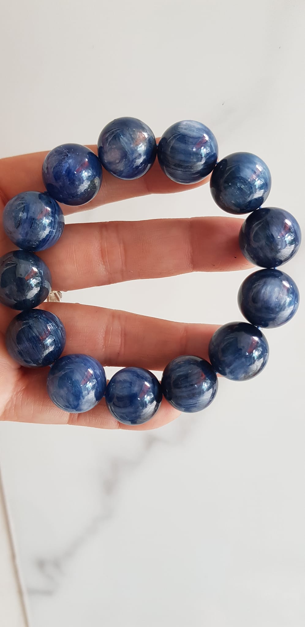 CHIẾC VÒNG NAM 16mm hay 16li ĐÁ KYANITE HÀNG CAO CẤP ĐÁ THIÊN NHIÊN MÀU XANH DƯƠNG ĐẬM ĐẸP TUYỆT VỜI DÀNH CHO NAM MỆNH THỦY MỆNH MỘC ĐEO ĐẸP SANG TỐT SỨC KHOẺ MAY MẮN Ạ
