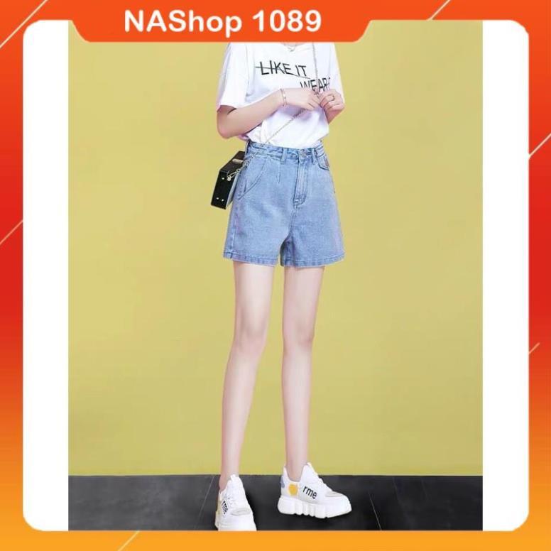 Quần sooc bò jean nữ quần shorts bò jean nữ cạp cao hot 2021 NAShop