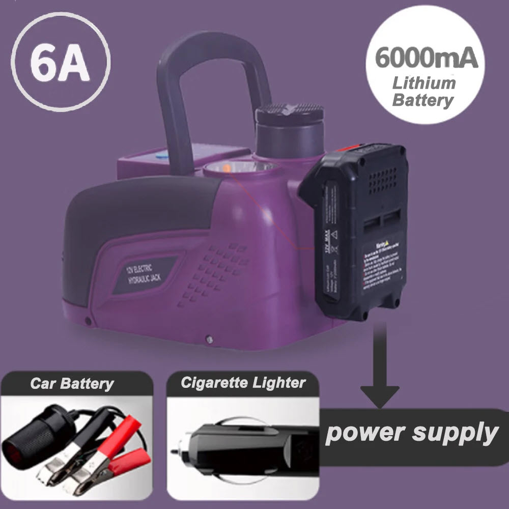 Bộ Kích Nâng Gầm Thủy Lực Ô Tô Trọng Tải Tối Đa 5 Tấn Dùng Pin Hoặc Nguồn 12V Chiều Cao Nâng 155-450mm Có Điều Khiển Từ Xa. Cordless Electric Jack Kit 5 Ton Electric Hydraulic Jack 155-450mm Lifting Jack with 2 Battery - Hàng Chính Hãng