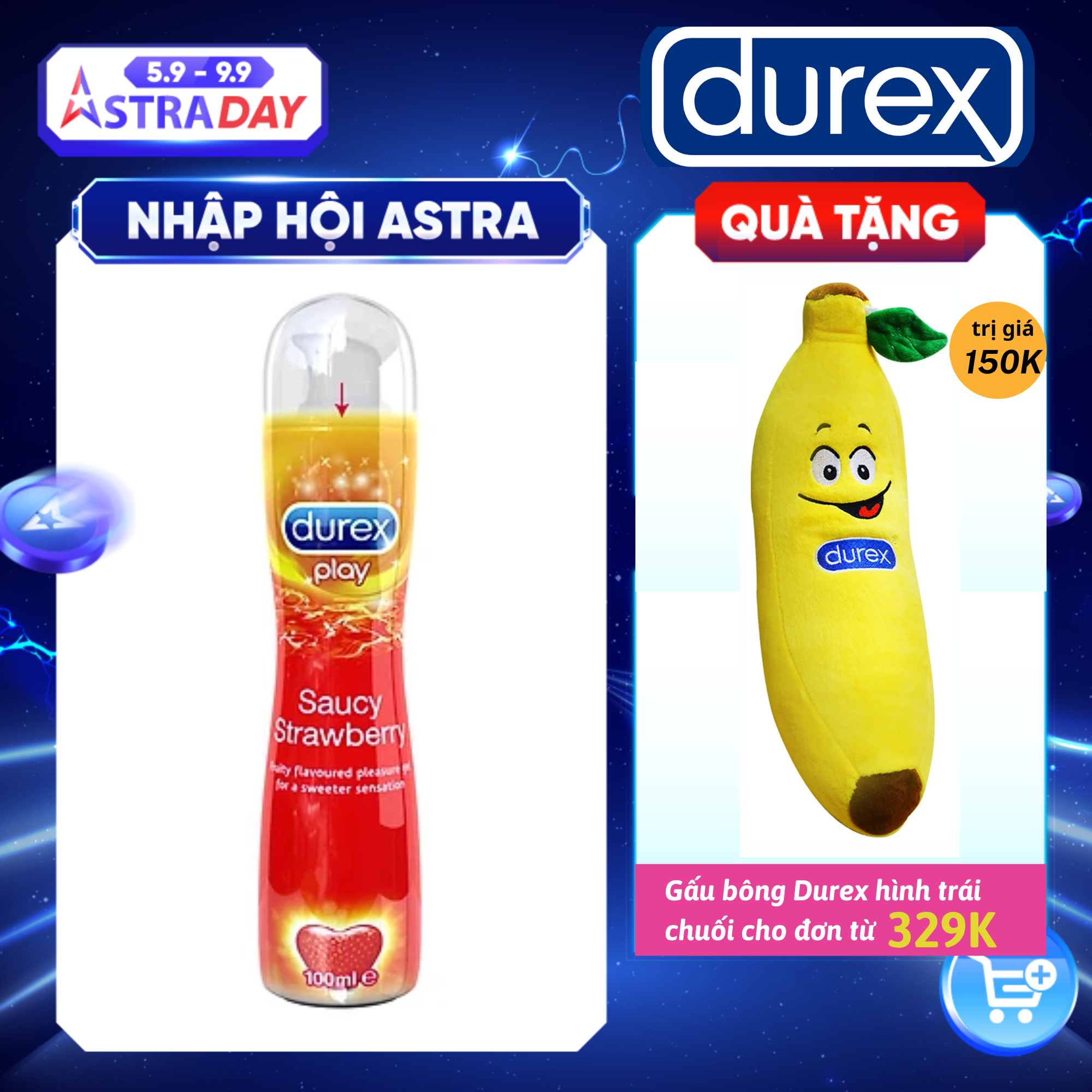 Gel bôi trơn Durex Play Strawberry 100ml