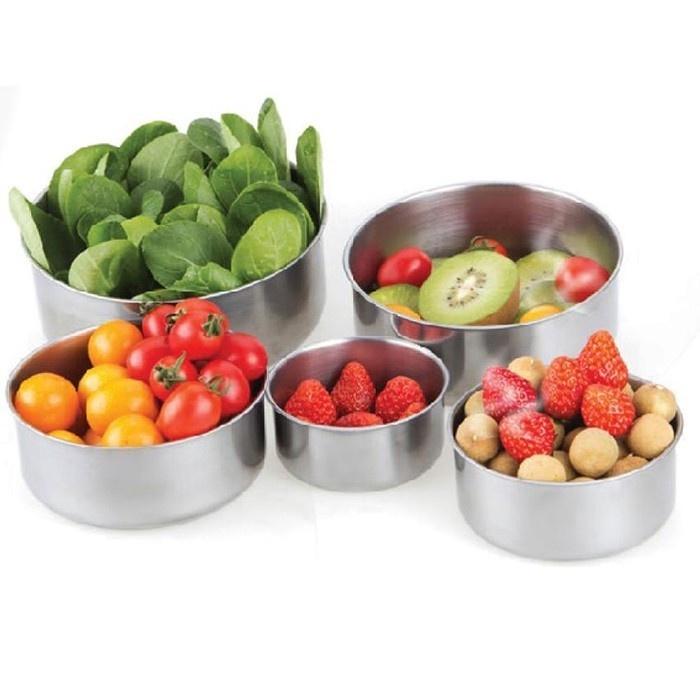 Bộ 5 thố inox đựng thực phẩm có kèm nắp đậy đa năng