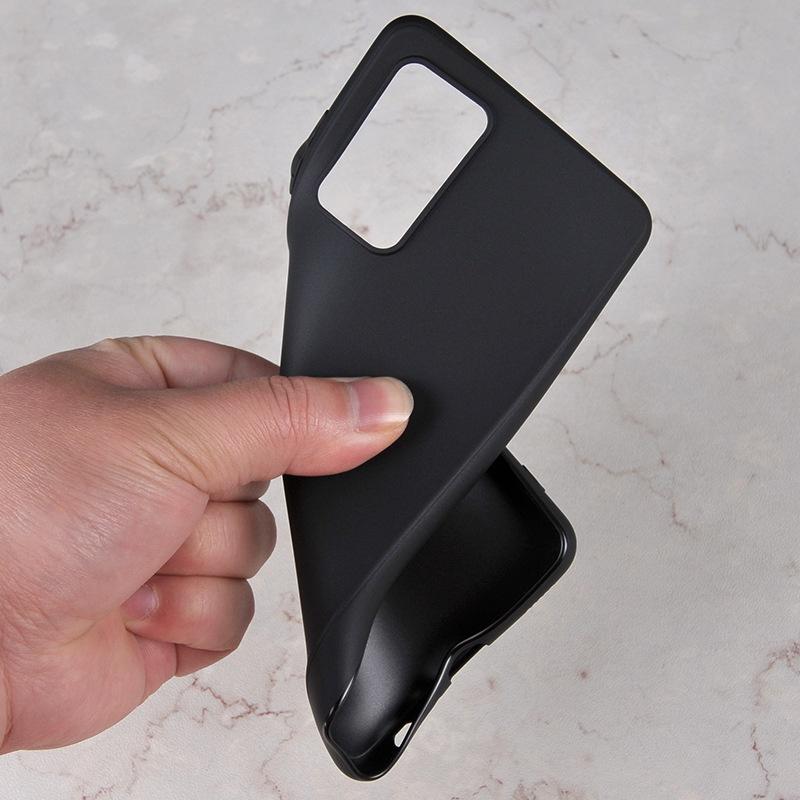 Ốp lưng silicone dẻo màu đen chống bám vân tay dành cho Samsung Galaxy A72, A52, A52s, A11