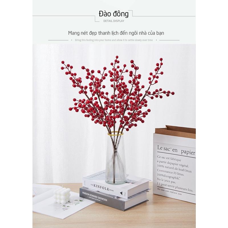 Đào đông trang trí tết 12 nhánh 90cm
