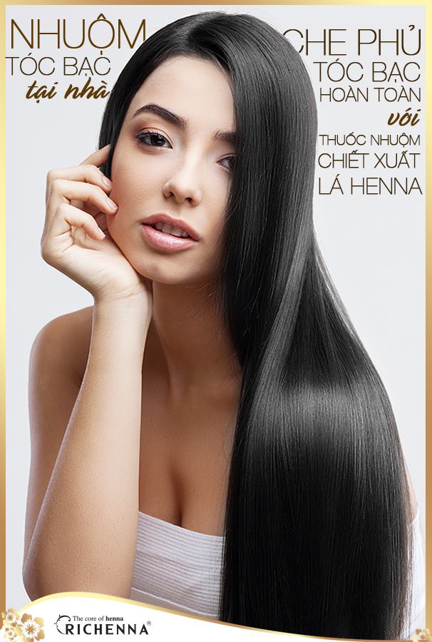 Thuốc Nhuộm Tóc Phủ Bạc Dạng Gội Richenna - Richenna EZ Speedy Hair Color (số 6)