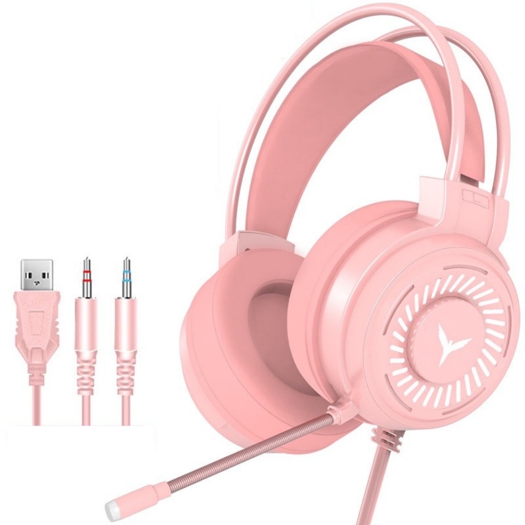 Tai Nghe Gaming Chụp Tai G59 Tích Hợp Mic Đàm Thoại Có Led Phát Sáng Dành Cho Máy Tính Cây