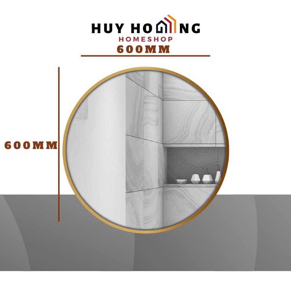 Gương soi hình tròn khung viền nhôm GLSMIRROR F11C80