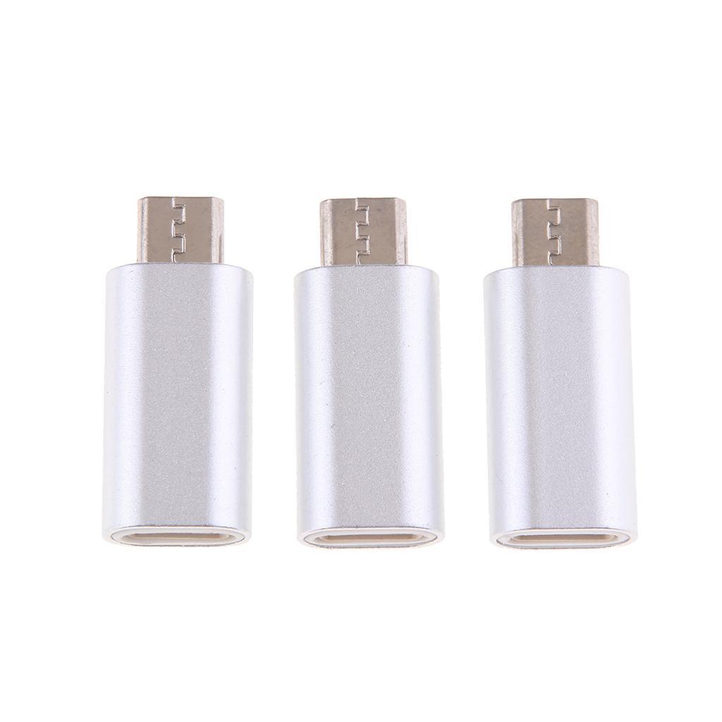 3Piece Micro USB Converter Adapter Charge Data Sync for iPhone