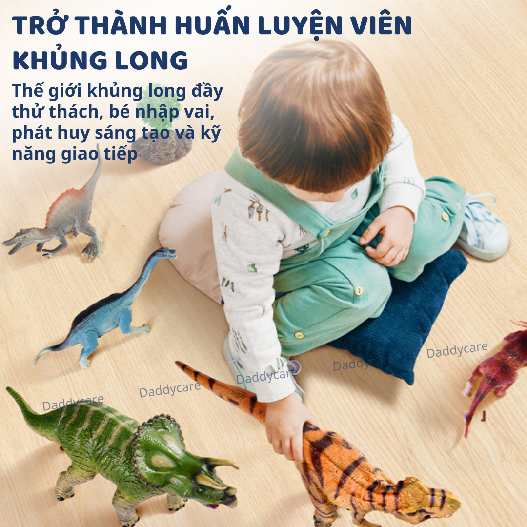Mô hình khủng long mini cao su mềm Mideer Queen sized Simulated Dinosaur, jurassic world T-rex spinosaurus