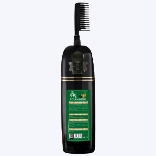 Dầu Gội Phủ Bạc Sin Hair 350ml Màu đen Có Lược Chải Giúp Đen Tóc Tự Nhiên Bằng Nhân Sâm Nhật Bản