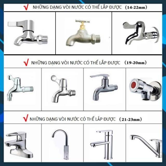 Vòi Xịt️ Bộ dây vòi xịt nước rửa xe, tưới cây , tăng áp 3 lần, loại 7m, 10m 206236 đầu đồng,cút,nối v + đai