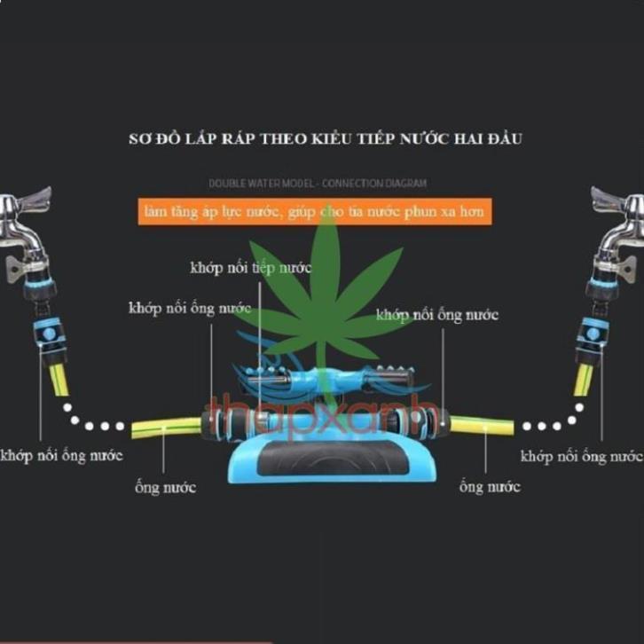 Vòi phun nước tưới cây tự động 3 trục xoay 360° 206798