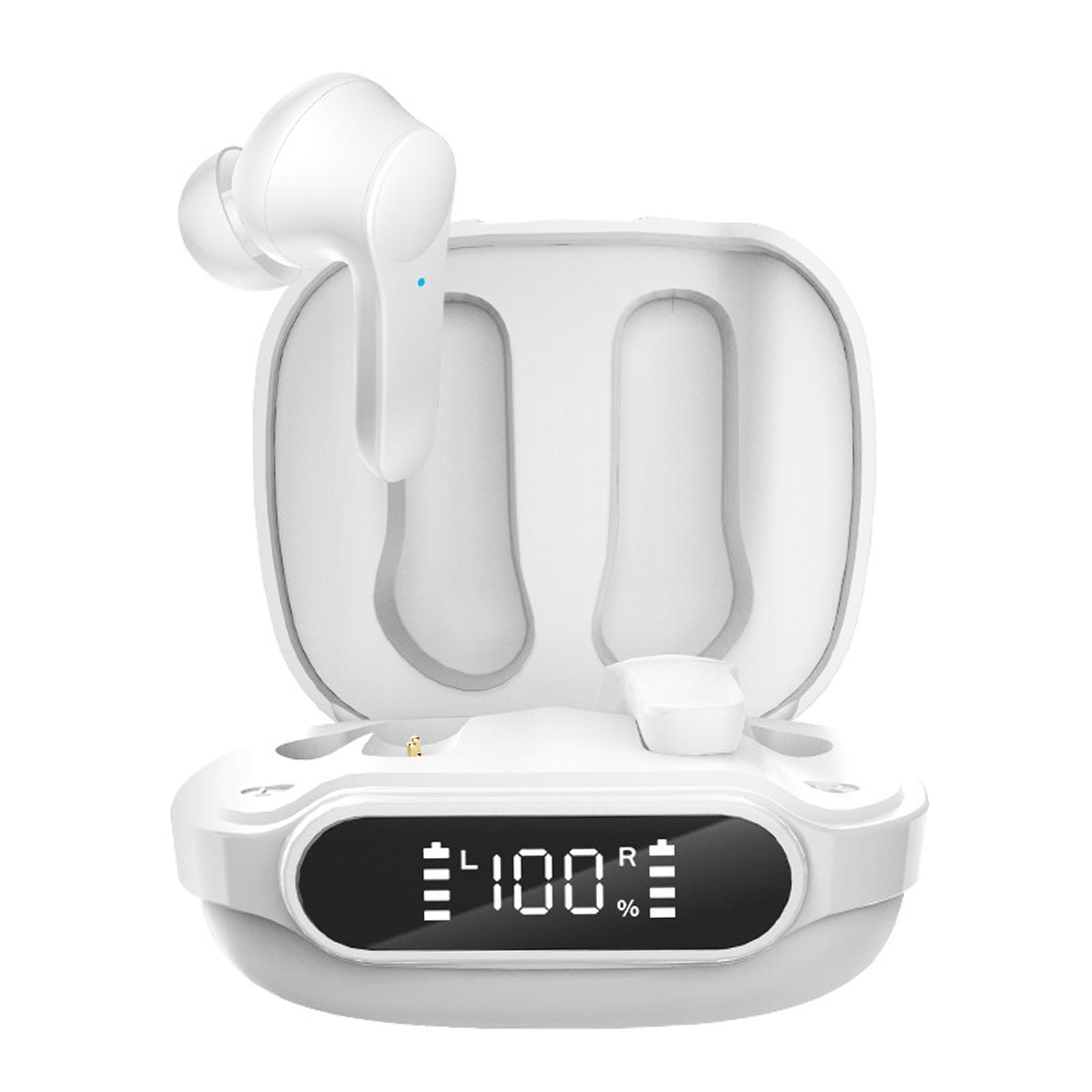 V5.1 Wireless Headphones HiFi Sound Dual Modes Semi in Ear for