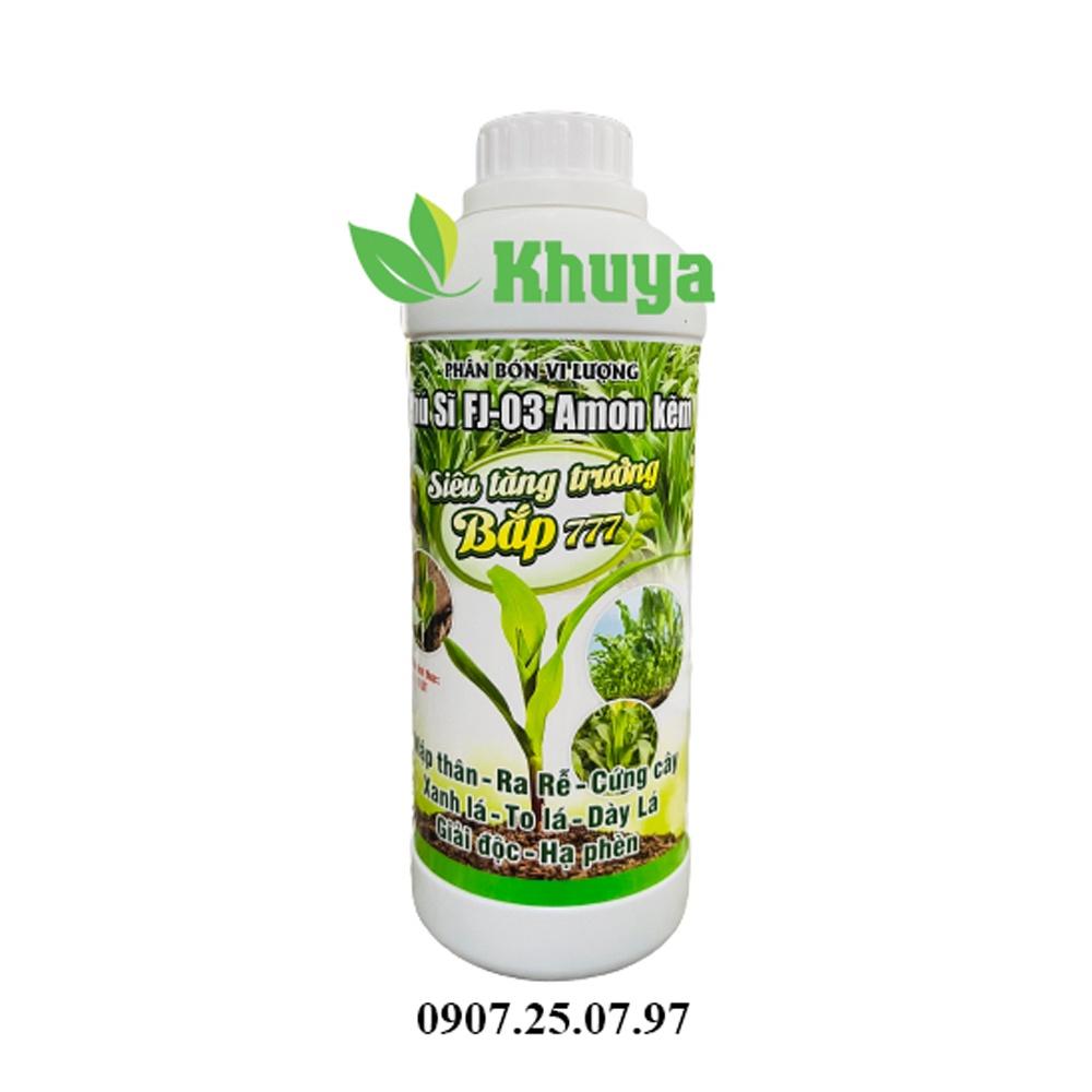 Phân bón vi lượng Siêu Tăng Trưởng Bắp 777 loại 1 lít