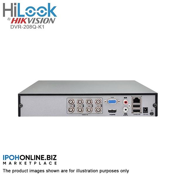 Đầu ghi hình TVI-IP 8 kênh HILOOK DVR-208Q-K1(S) - Hàng chính hãng