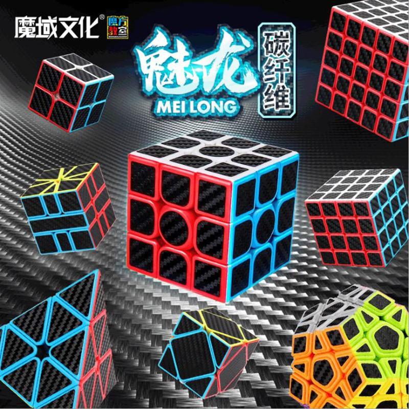 Bộ Sưu Tập Rubik Carbon MoYu MeiLong 2x2 3x3 4x4 5x5 Pyraminx Cube