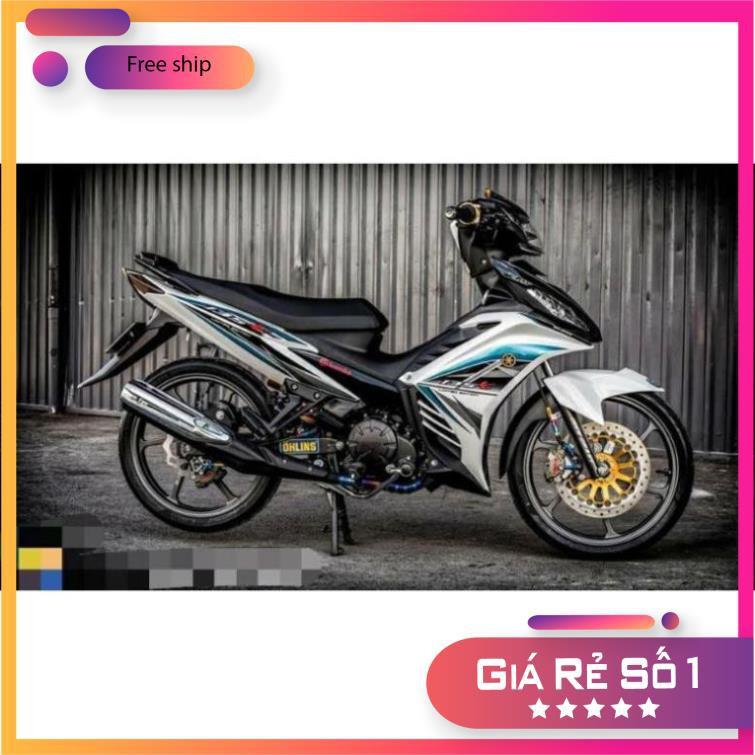 Tem rời dành cho Exciter 135 TRẮNG ĐEN