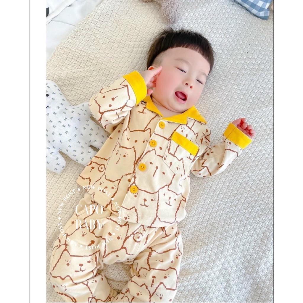 Bộ Pijama dài tay cho bé Trai/Gái 10-20Kg