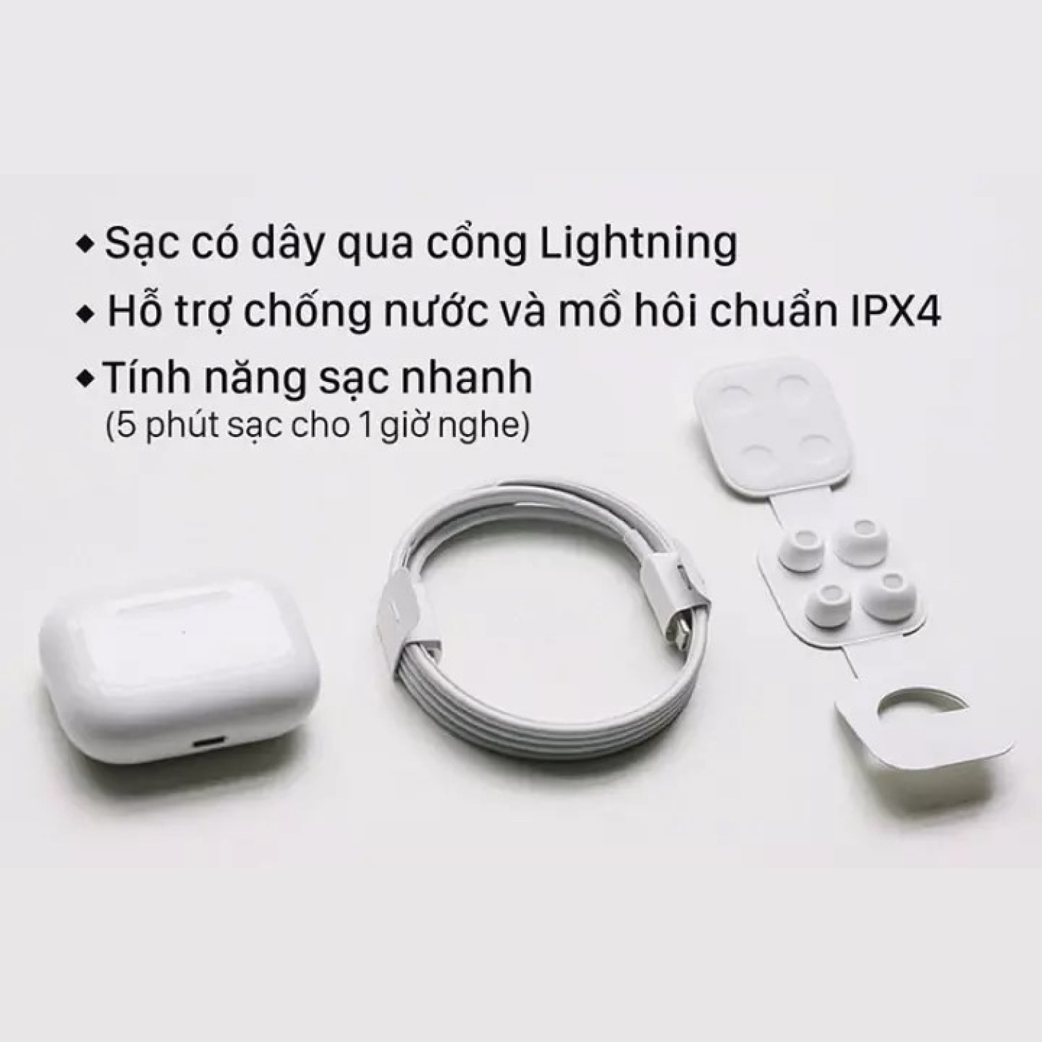 Tai nghe Bluetooth AirPodsPro không dây nhét tai định vị đổi tên tháo tai dừng nhạc