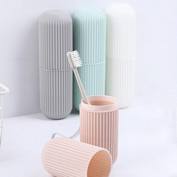 Hộp đựng bàn chải và tuýp kem đánh răng có vân mới