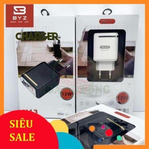 Củ Sạc cho Ipad BYZ-DAY003 12W 2 Cổng Sạc 2USB + 2.4A + Sạc nhanh QC3.0 có LCD - Hàng Chính Hãng