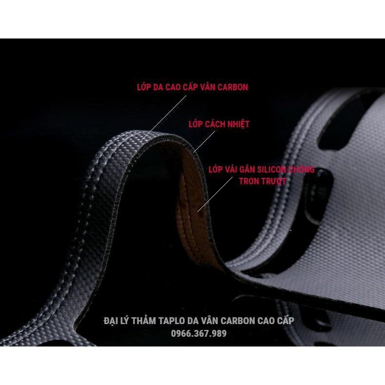 Thảm Taplo Da vân Carbon cao cấp xe KIA Morning