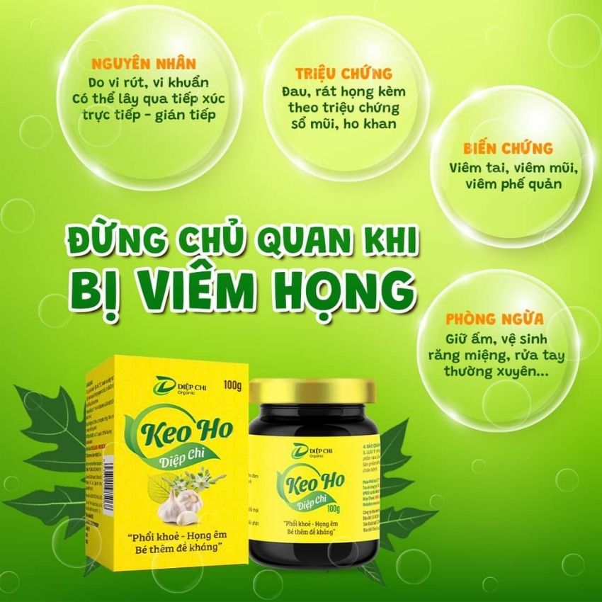 Keo Ho Diệp Chi Hỗ Trợ Điều Trị Ho, Bổ Phế, Giảm Tăng Tiết Đờm, Đau Rát Họng, Khản Tiếng Do Ho Kéo Dài, Dùng Được Cho Cả Gia Đình - Hũ 100g