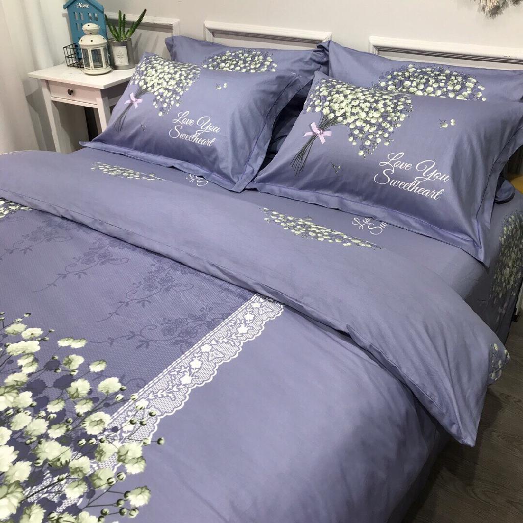 Cotton Living Cao Cấp - vỏ chăn, ga, 2 gối nằm